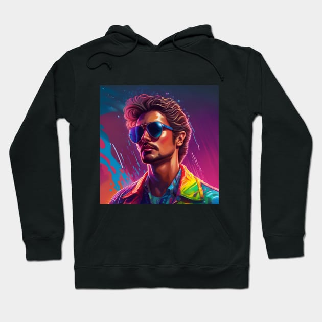 Man in 80s Hoodie by SmartPufferFish